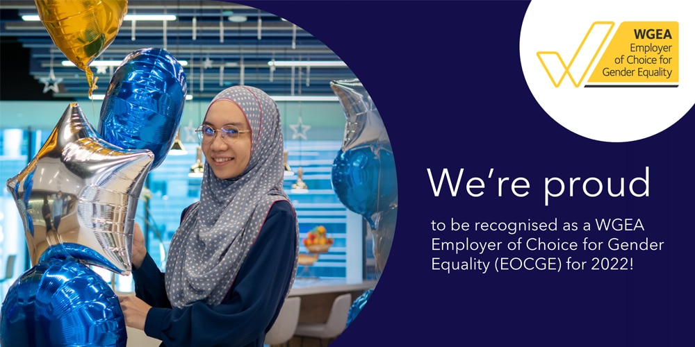 We're proud to be recognised as a WGEA Employer of Choice for Gender Equality (EOCGE) for 2022!