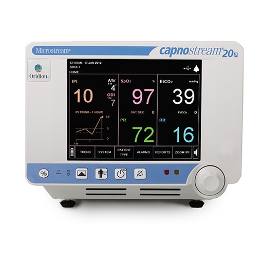 Moniteur portable du patient Capnostream™ 20p avec algorithme Apnea-Sat Alert