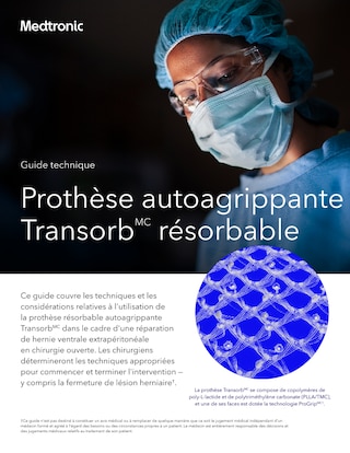 Guide etape par etape pour l'utilisation du dispositif de fixation Transorb lors des interventions chirurgicales, axe sur la precision et la facilite d'utilisation.