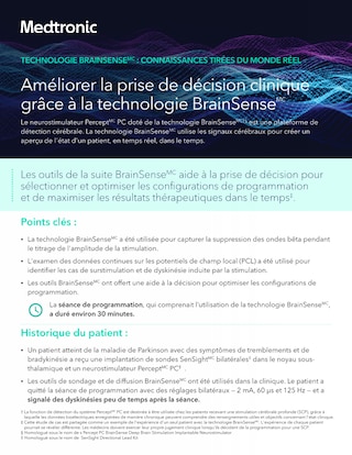 Ameliorer la prise de decision clinique grace a la technologie BrainSense