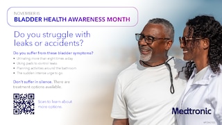 Bladder Health Awareness poster for HCP's to download for office during awareness month