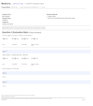 InterStim™ sample report