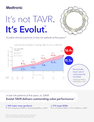 View the Evolut™ Low Risk Trial Five-Year One-Pager.
