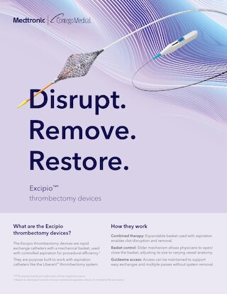 Download this information sheet to see details of Excipio™* devices.