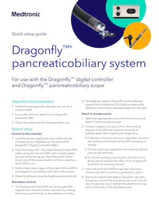 Dragonfly™* scope quick setup guide