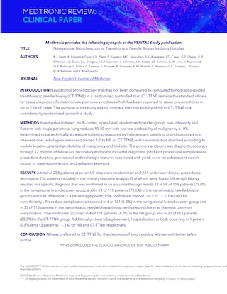 Lung Health VERITAS Data Clinical Summary