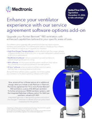 Puritan Bennett™ 980 series ventilator