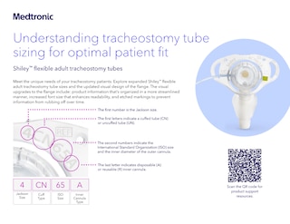 Shiley™ Flex Flange A SKU Sizing Overview Info Sheet