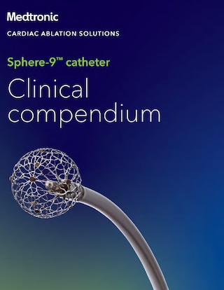 A 25-page clinical evidence featuring key studies and publications for the all-in-one, dual-energy Sphere-9™ catheter.