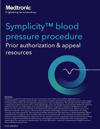 Symplicity™ Blood Pressure Procedure Prior Authorization and Appeal Guide