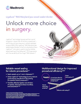 LigaSure™ RAS Maryland Jaw Vessel Sealer/Divider InfoSheet US