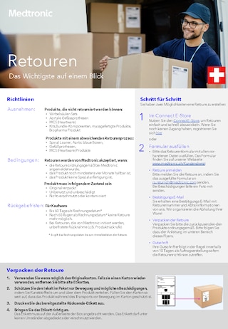 Customer information regarding returns (German)