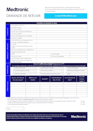 Return form (French)