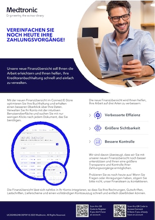 Flyer Connect E-Store Finanzmodul
