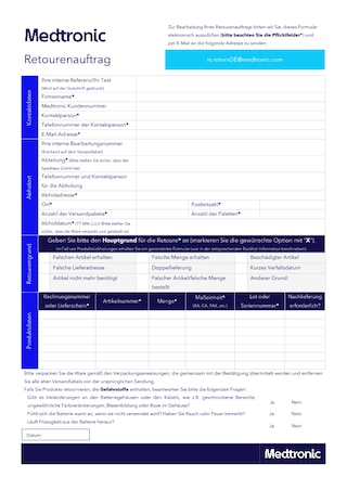 Retourenformular im pdf-Format (beschreibbar zum elektronischen Ausfüllen)