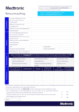 Retourenformular für Specialized Services (Aortic und Spine) im pdf-Format (beschreibbar zum elektronischen Ausfüllen)