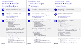 Service & Repair flyer (German)