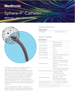 Affera Sphere-9 Spec Sheet