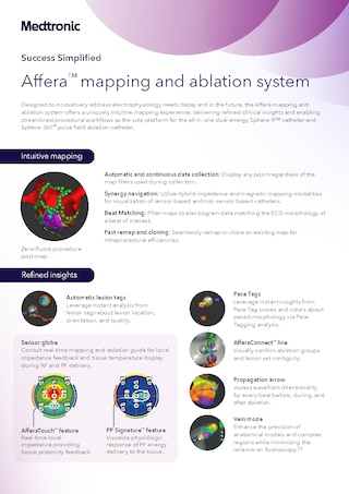 Download the Affera mapping and ablation system one pager to learn more.