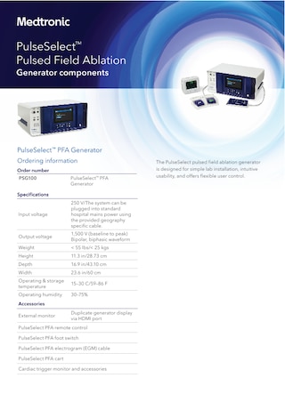Download this brochure to see specifications for the PulseSelect pulsed field generator.