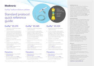 Esoflip™ Standard Protocol Quick Reference Guide for all Esoflip™ dilation catheters