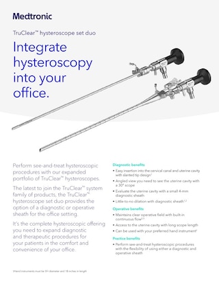 Info Sheet: TruClear Duo Hysteroscope, EN (English), EMEA-UW-2300003-truclear-duo-info-sheet-en-we-8673516