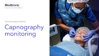 Cover of the capnography monitoring guidelines eBook, presenting educational content on capnography principles and waveform interpretation.