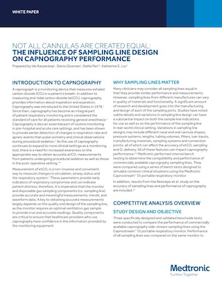 Cover of the Microstream™ capnography white paper, presenting an overview of monitoring technology and technical background.