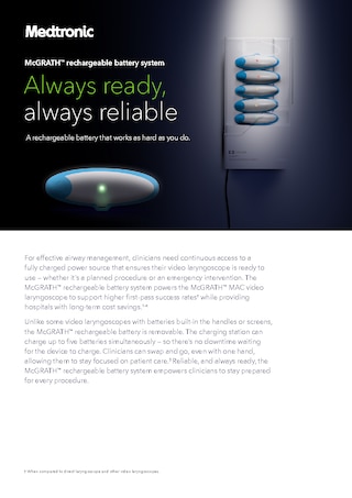McGRATH™ rechargeable battery in-service presentation