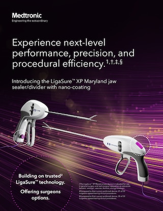 Brochure cover for the LigaSure™ Maryland XP device, highlighting product design and key product information.