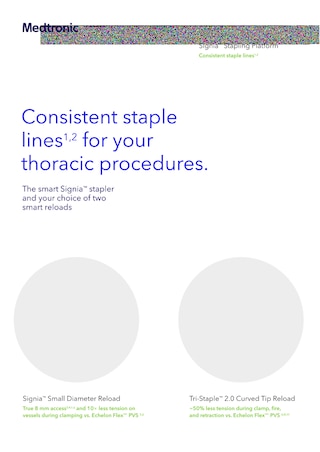 Signia™ small diameter reload sell sheet
