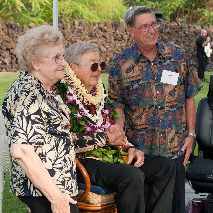 Earl Bakken and Ron Brown in Hawaii