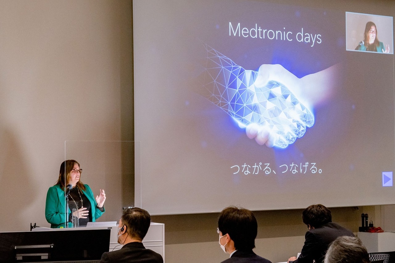 Medtronic days 2023の様子：リズ カルナブーチ（Vice President Enterprise Accounts & Services, Japan and ANZ, VP Diabetes, APAC & Greater China）