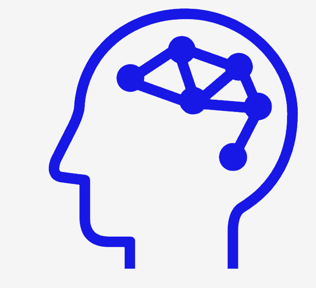 Brain molecule illustration