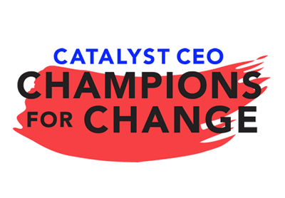 CEO Geoff Martha signed a pledge to be a Catalyst Champion for Change, someone dedicated to advancing more women – and especially women of color – into all levels of leadership.